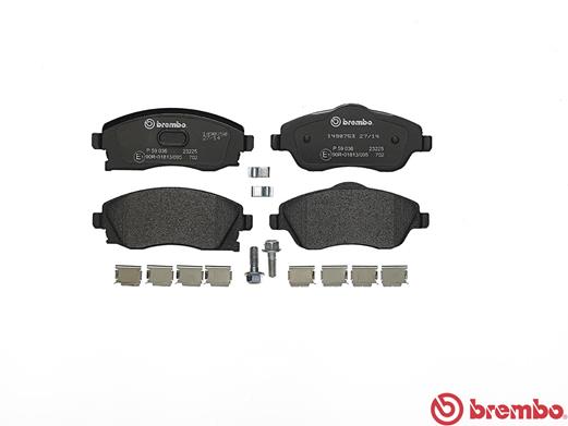 A.B.S. P 59 036 BREMBO Bremsbelagsatz, Scheibenbremse